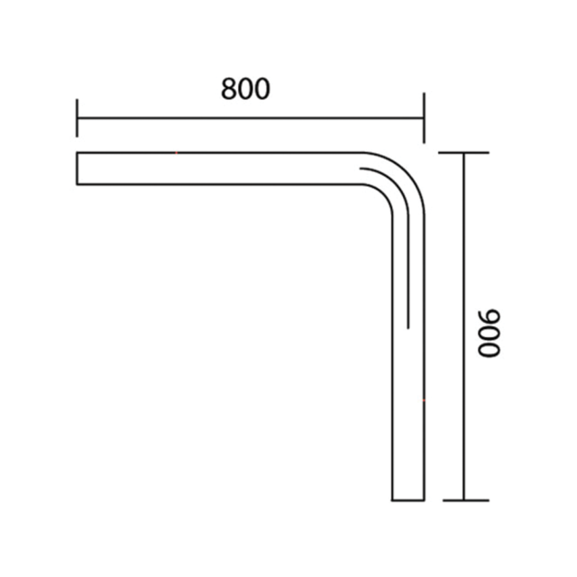 AX8090 – MODULAR GRABRAIL SYSTEM – 32MM Tube 90° Bend Location Photo