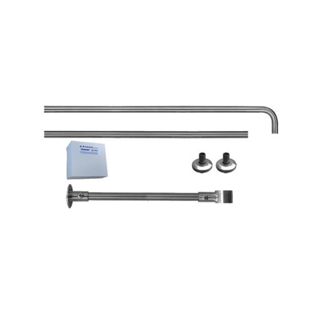 EGC2 – 25MM STAINLESS STEEL SHOWER CURTAIN RAIL KIT – L Shaped Location Photo