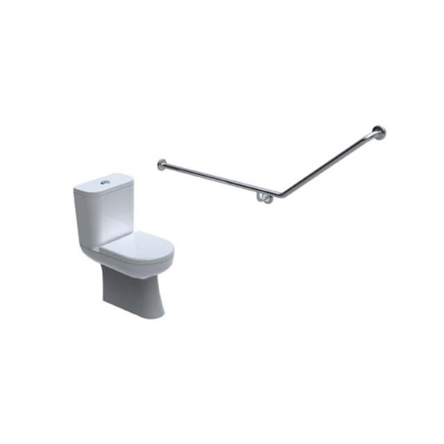 T12 – TOILET GRABRAIL- 40° Bend Rear Wall Mount Location Photo