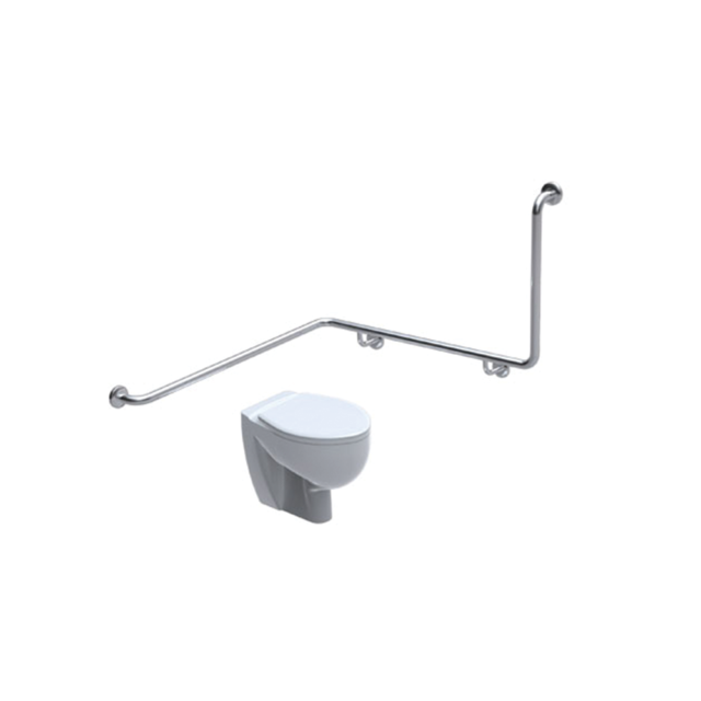T32 – TOILET GRABRAIL – 90° Bend Wrap around Corner Grabrail – Made to Order Location Photo