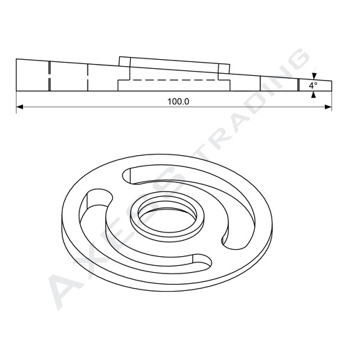 ABLPlate – 100mm Post Leveling Plate Location Photo