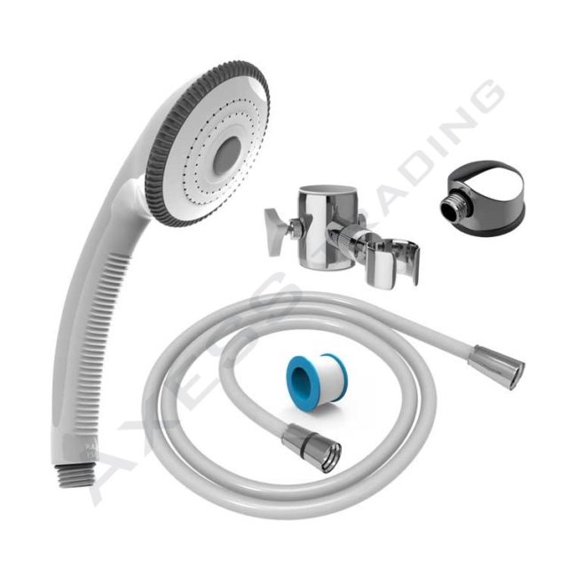 EGHSKR04W – HAND SHOWER SET with Sliding Shower Bracket to Fit 32mm Grabrail Location Photo