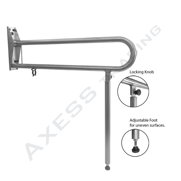 DROP-DOWN TOILET RAIL WITH FOLD OUT SUPPORT LEG EGT42 Location Photo