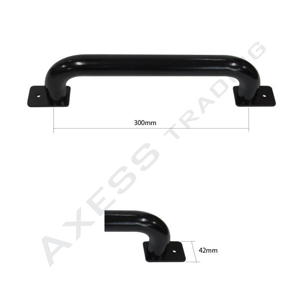 ESN32B – Narrow Flange Grab Rail Unique Satin Black Location Photo