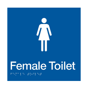 BS.FT – BRAILLE SIGNAGE – Female Toilet Location Photo