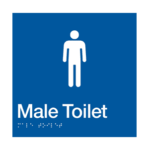 BS.MT – BRAILLE SIGNAGE – Male Toilet Location Photo