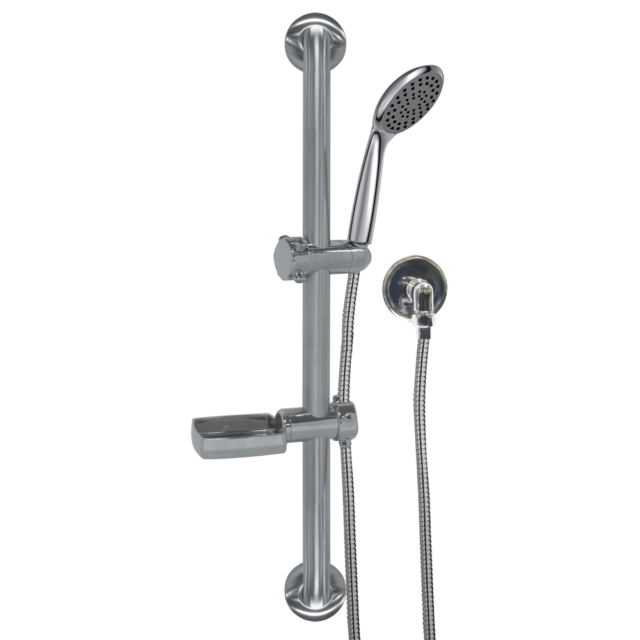 RAH750 - 32mm SHOWER GRABRAIL with DELRANA  Handshower Set & Soap Dish