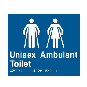 BS.UAT – BRAILLE SIGNAGE – Unisex Ambulant Toilet Location Photo